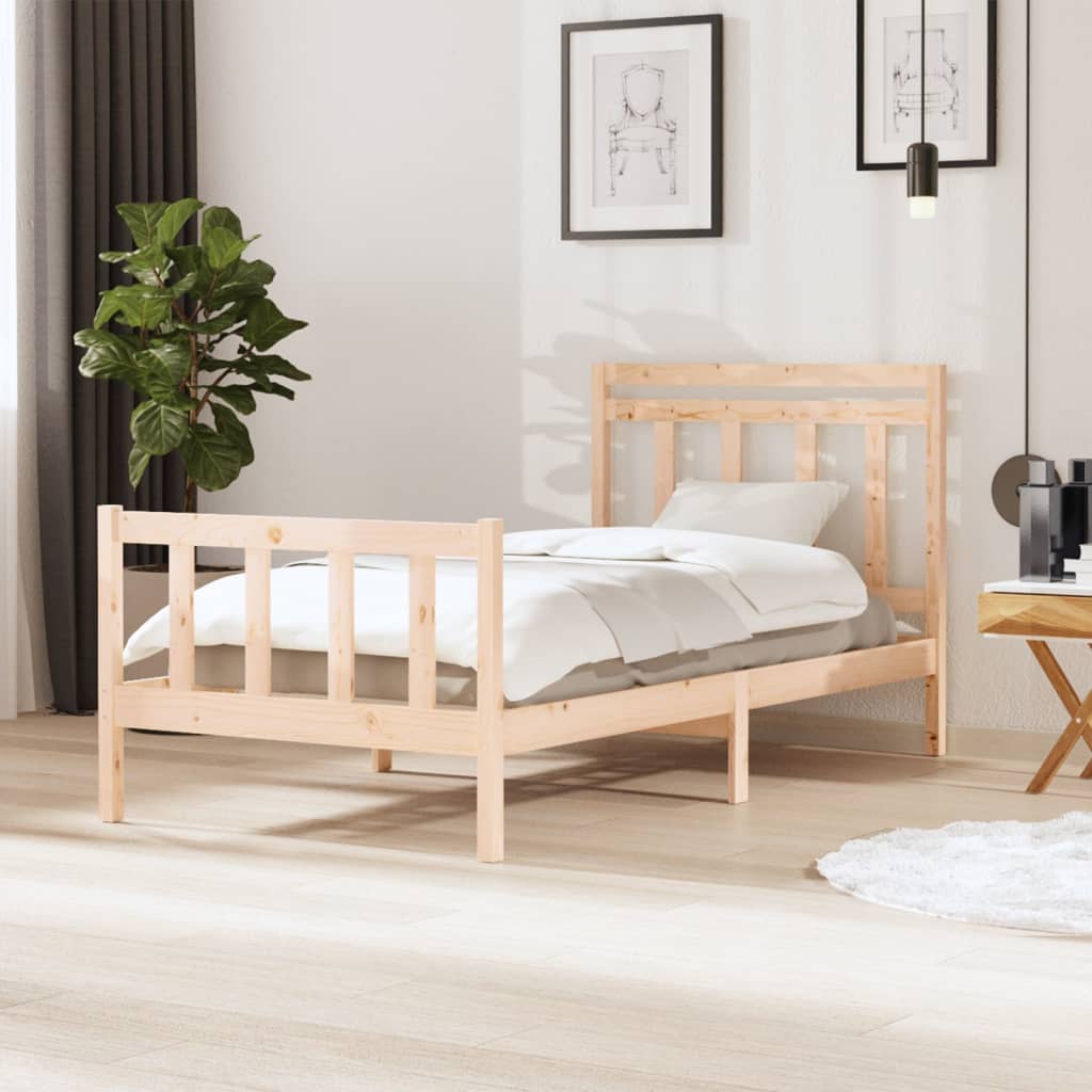 Bedframe massief hout 100x200 cm Bedden & bedframes | Creëer jouw Trendy Thuis | Gratis bezorgd & Retour | Trendy.nl