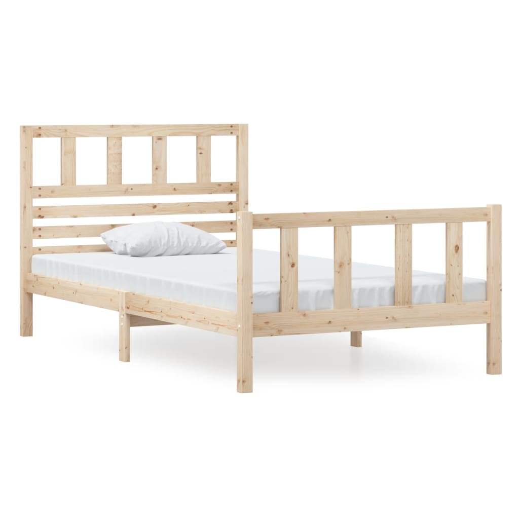 Bedframe massief hout 100x200 cm