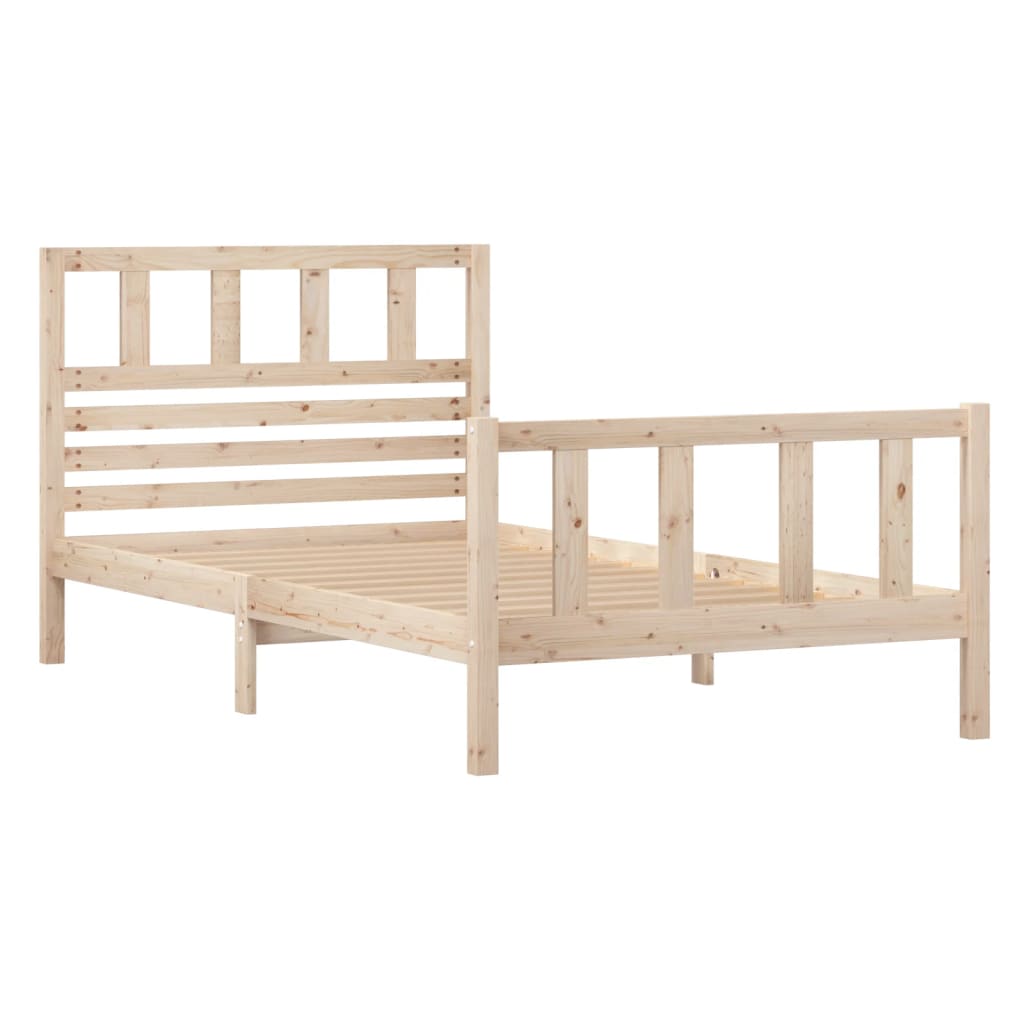 Bedframe massief hout 100x200 cm