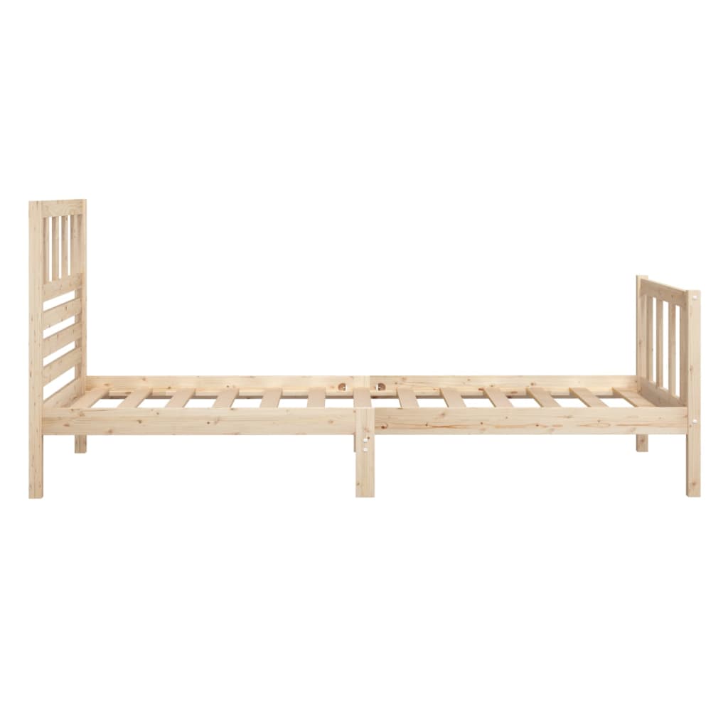 Bedframe massief hout 100x200 cm