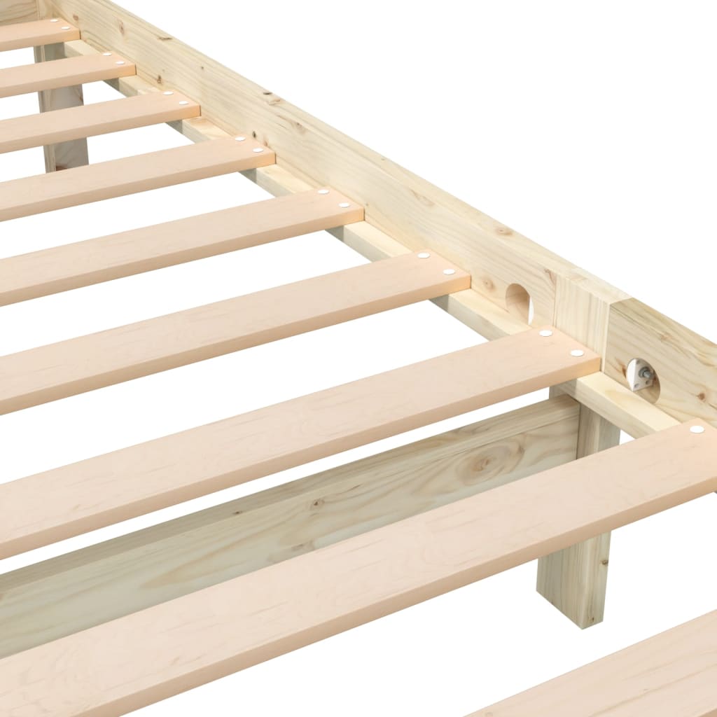 Bedframe massief hout 100x200 cm