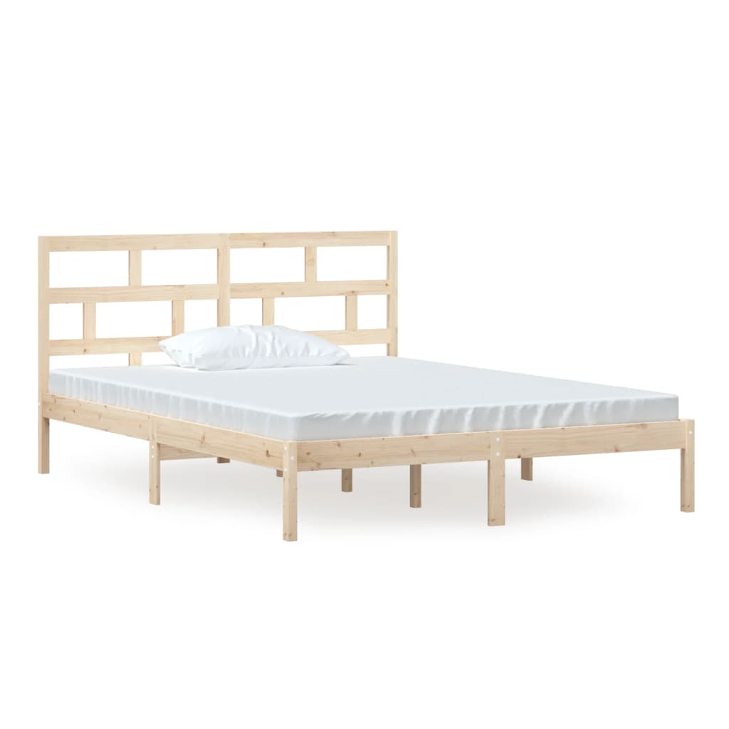 Bedframe massief hout 150x200 cm