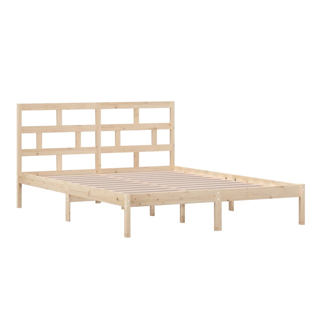 Bedframe massief hout 150x200 cm