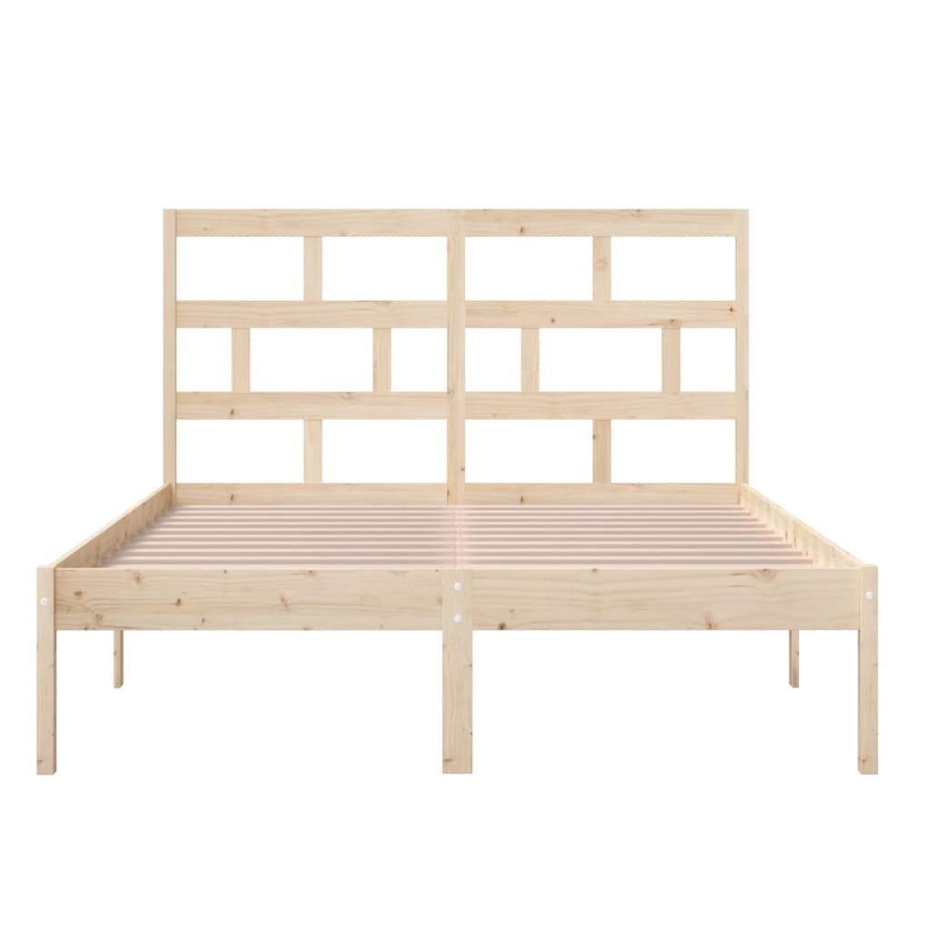 Bedframe massief hout 150x200 cm