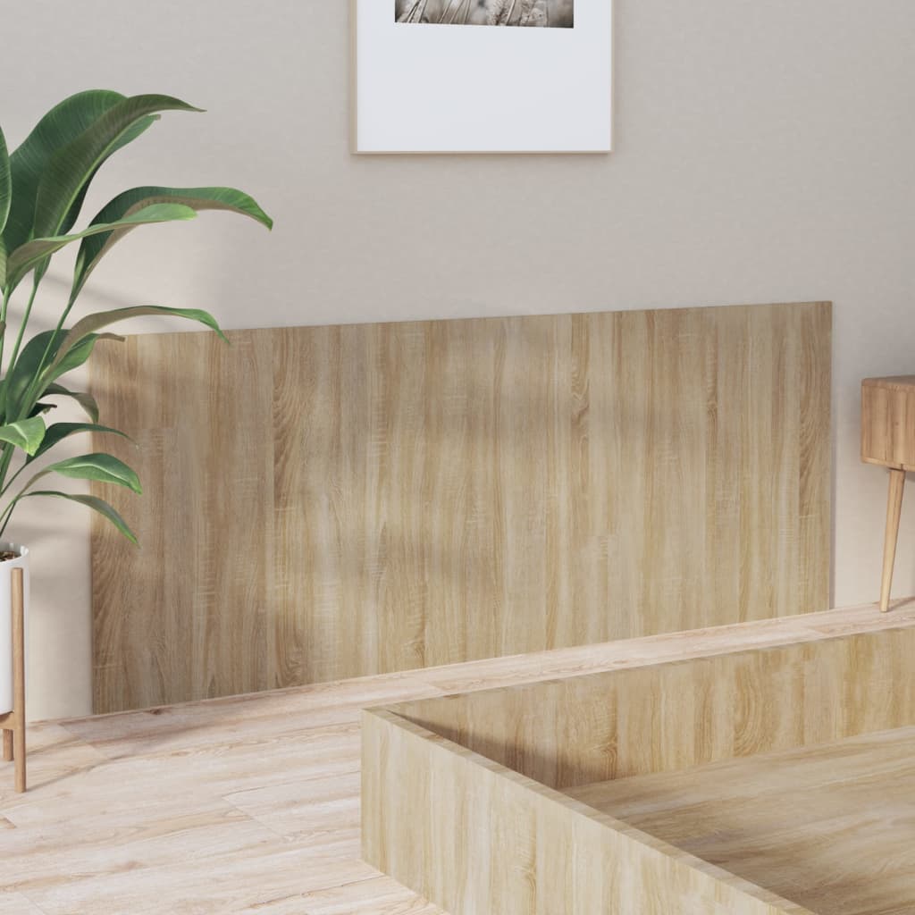 Hoofdbord 200x1,5x80 cm bewerkt hout sonoma eikenkleurig Hoofdborden en voetborden | Creëer jouw Trendy Thuis | Gratis bezorgd & Retour | Trendy.nl