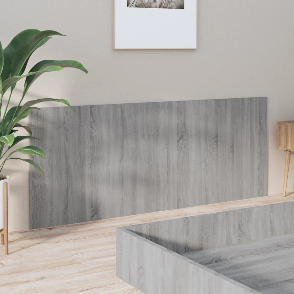 Hoofdbord 200x1,5x80 cm bewerkt hout grijs sonoma eikenkleurig Hoofdborden en voetborden | Creëer jouw Trendy Thuis | Gratis bezorgd & Retour | Trendy.nl