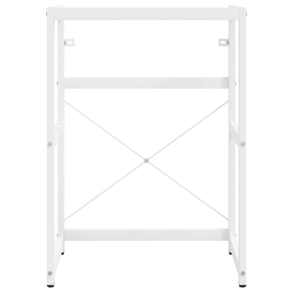 Wastafelframe met inbouwwastafel ijzer wit