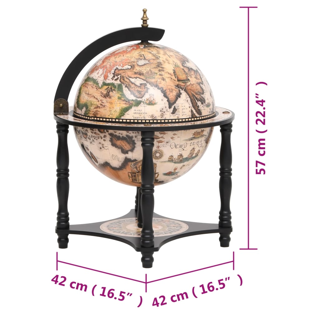 Globebar massief eucalyptushout zwart Wijnkasten & drankkasten | Creëer jouw Trendy Thuis | Gratis bezorgd & Retour | Trendy.nl