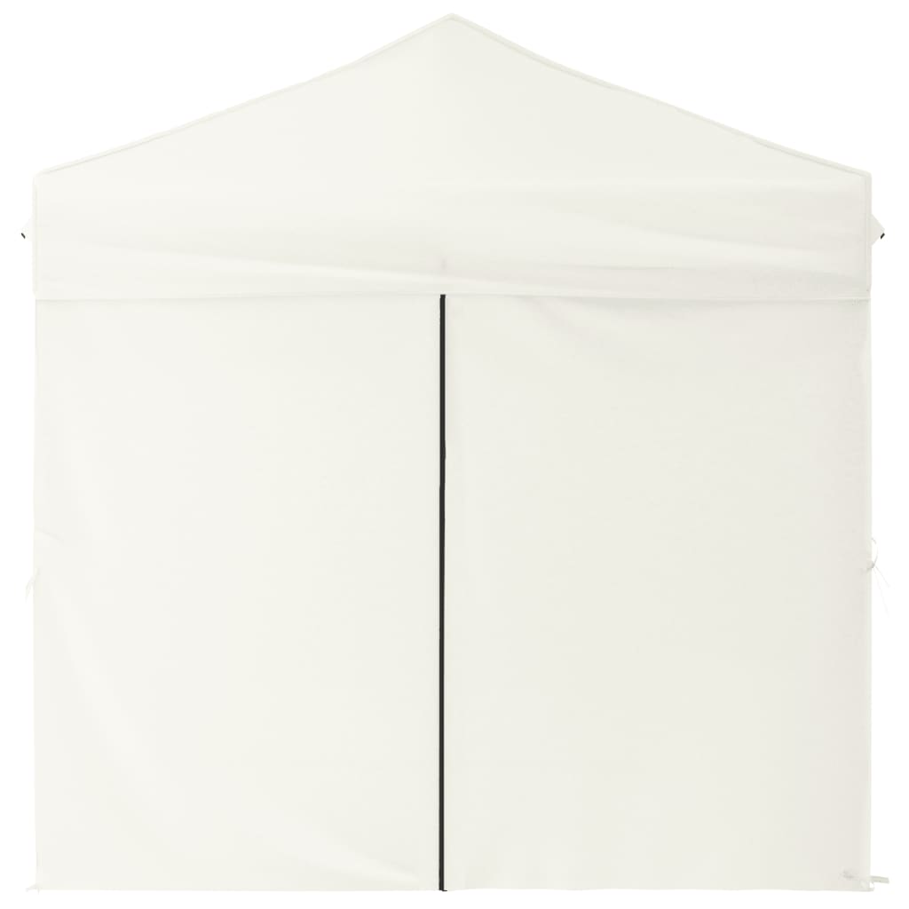 Partytent inklapbaar met zijwanden 2x2 m crèmekleurig Partytenten & prieëlen | Creëer jouw Trendy Thuis | Gratis bezorgd & Retour | Trendy.nl