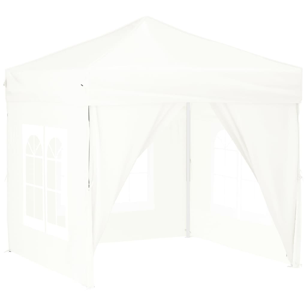 Partytent inklapbaar met zijwanden 2x2 m wit Partytenten & prieëlen | Creëer jouw Trendy Thuis | Gratis bezorgd & Retour | Trendy.nl