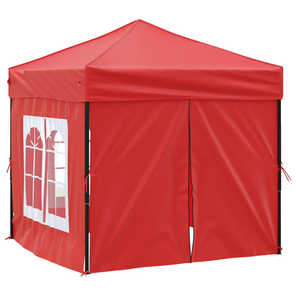 Partytent inklapbaar met zijwanden 2x2 m rood Partytenten & prieëlen | Creëer jouw Trendy Thuis | Gratis bezorgd & Retour | Trendy.nl