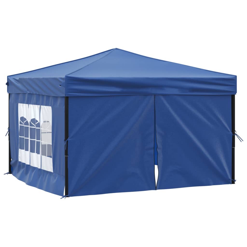 Partytent inklapbaar met zijwanden 3x3 m blauw Partytenten & prieëlen | Creëer jouw Trendy Thuis | Gratis bezorgd & Retour | Trendy.nl