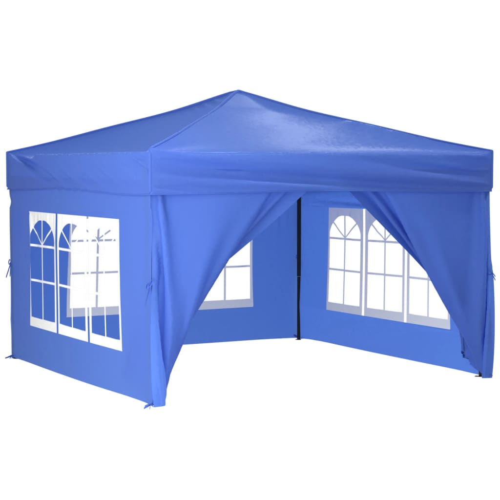 Partytent inklapbaar met zijwanden 3x3 m blauw Partytenten & prieëlen | Creëer jouw Trendy Thuis | Gratis bezorgd & Retour | Trendy.nl