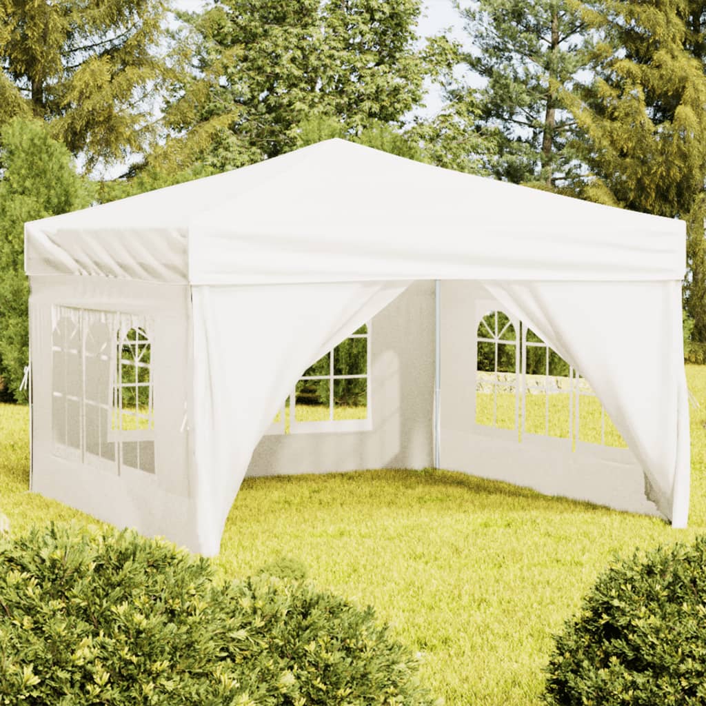 Partytent inklapbaar met zijwanden 3x3 m crèmekleurig Partytenten & prieëlen | Creëer jouw Trendy Thuis | Gratis bezorgd & Retour | Trendy.nl