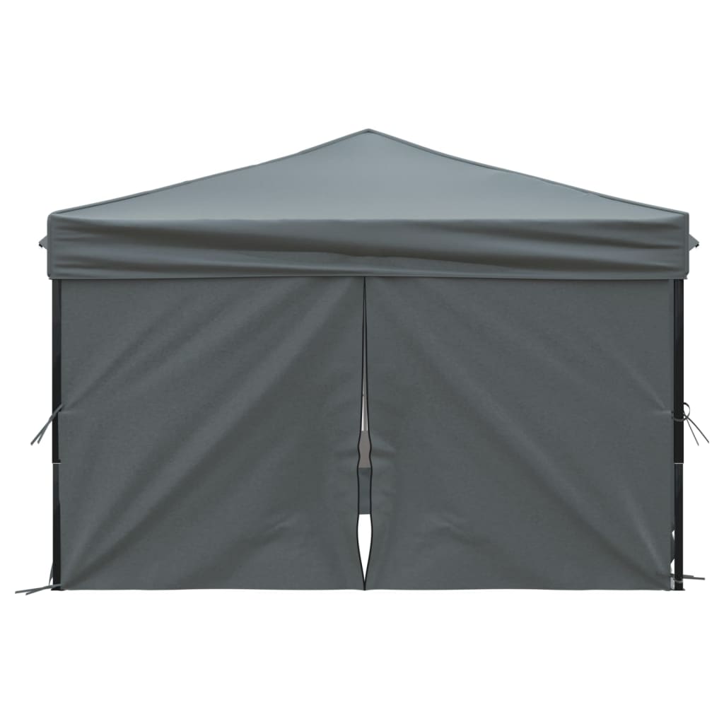 Partytent inklapbaar met zijwanden 3x3 m antracietkleurig Partytenten & prieëlen | Creëer jouw Trendy Thuis | Gratis bezorgd & Retour | Trendy.nl