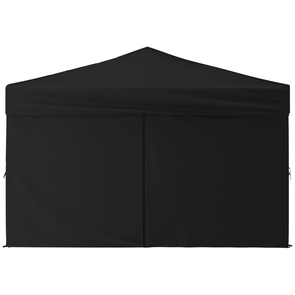 Partytent inklapbaar met zijwanden 3x3 m zwart Partytenten & prieëlen | Creëer jouw Trendy Thuis | Gratis bezorgd & Retour | Trendy.nl