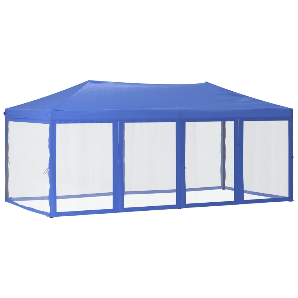 Partytent inklapbaar met zijwanden 3x6 m blauw Partytenten & prieëlen | Creëer jouw Trendy Thuis | Gratis bezorgd & Retour | Trendy.nl