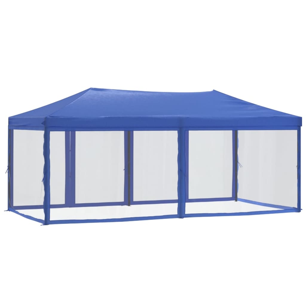 Partytent inklapbaar met zijwanden 3x6 m blauw Partytenten & prieëlen | Creëer jouw Trendy Thuis | Gratis bezorgd & Retour | Trendy.nl