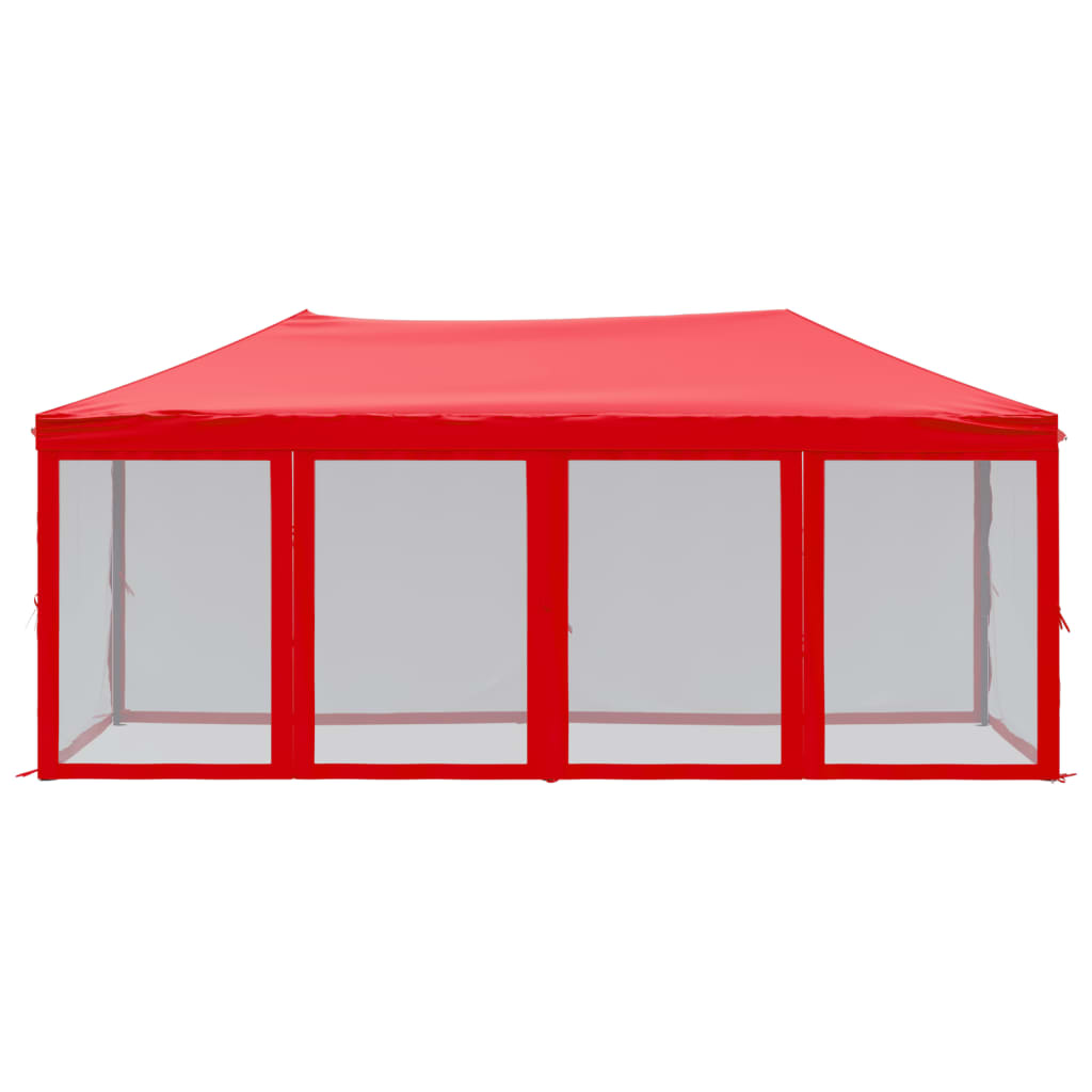 Partytent inklapbaar met zijwanden 3x6 m rood Partytenten & prieëlen | Creëer jouw Trendy Thuis | Gratis bezorgd & Retour | Trendy.nl