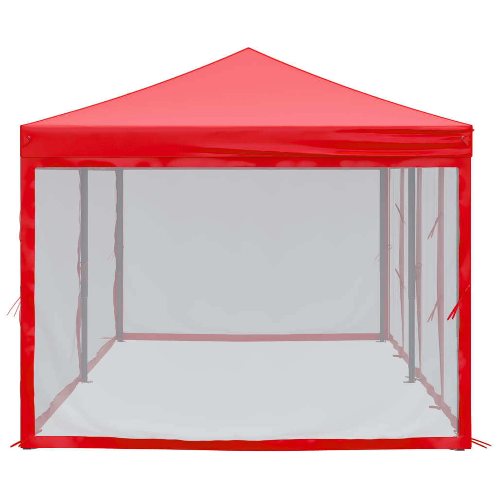 Partytent inklapbaar met zijwanden 3x6 m rood Partytenten & prieëlen | Creëer jouw Trendy Thuis | Gratis bezorgd & Retour | Trendy.nl