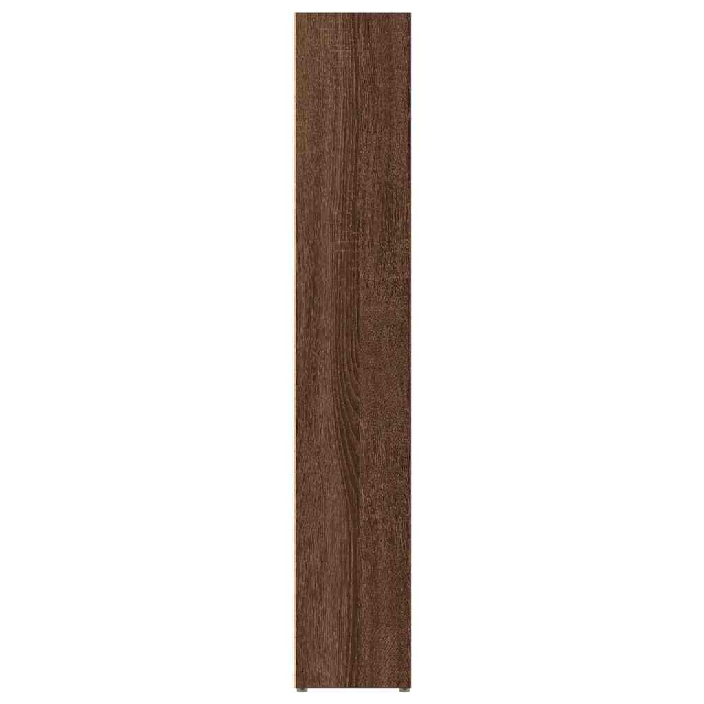 CD-kasten 2 st 21x16x93,5 bewerkt hout bruineikenkleurig