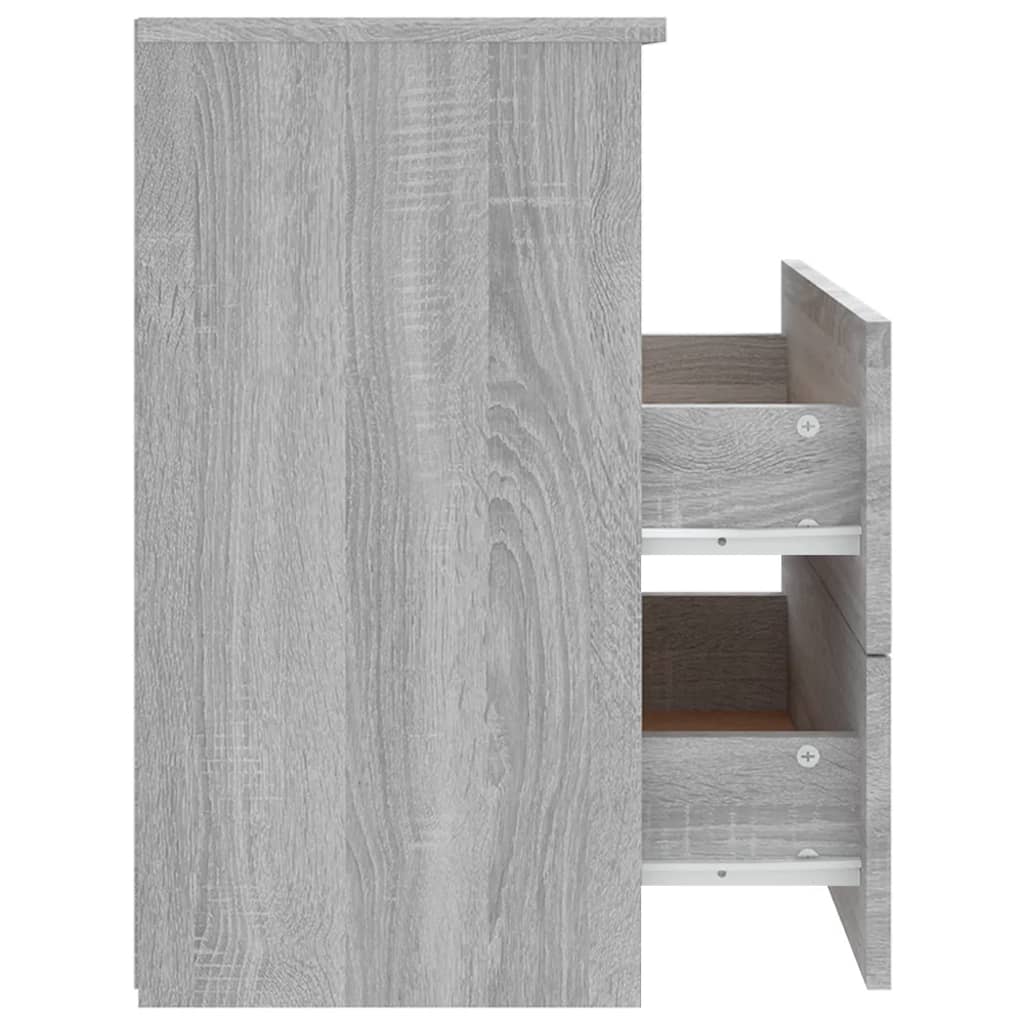 Nachtkastje 50x32x60 cm grijs sonoma eikenkleurig Nachtkastjes | Creëer jouw Trendy Thuis | Gratis bezorgd & Retour | Trendy.nl