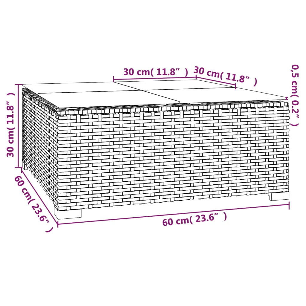 5-delige Loungeset met kussens poly rattan zwart Tuinsets | Creëer jouw Trendy Thuis | Gratis bezorgd & Retour | Trendy.nl