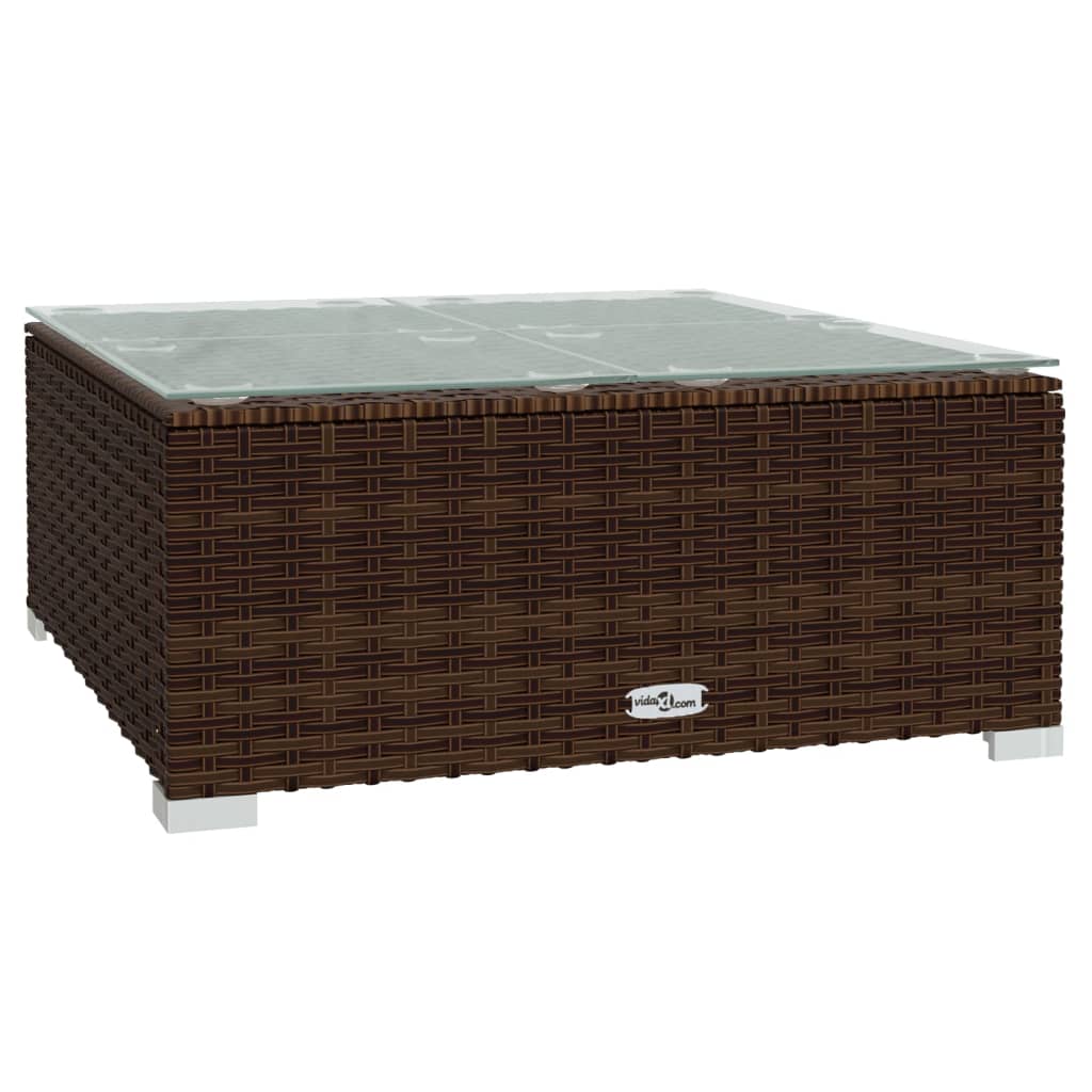 13-delige Loungeset met kussens poly rattan bruin Tuinsets | Creëer jouw Trendy Thuis | Gratis bezorgd & Retour | Trendy.nl