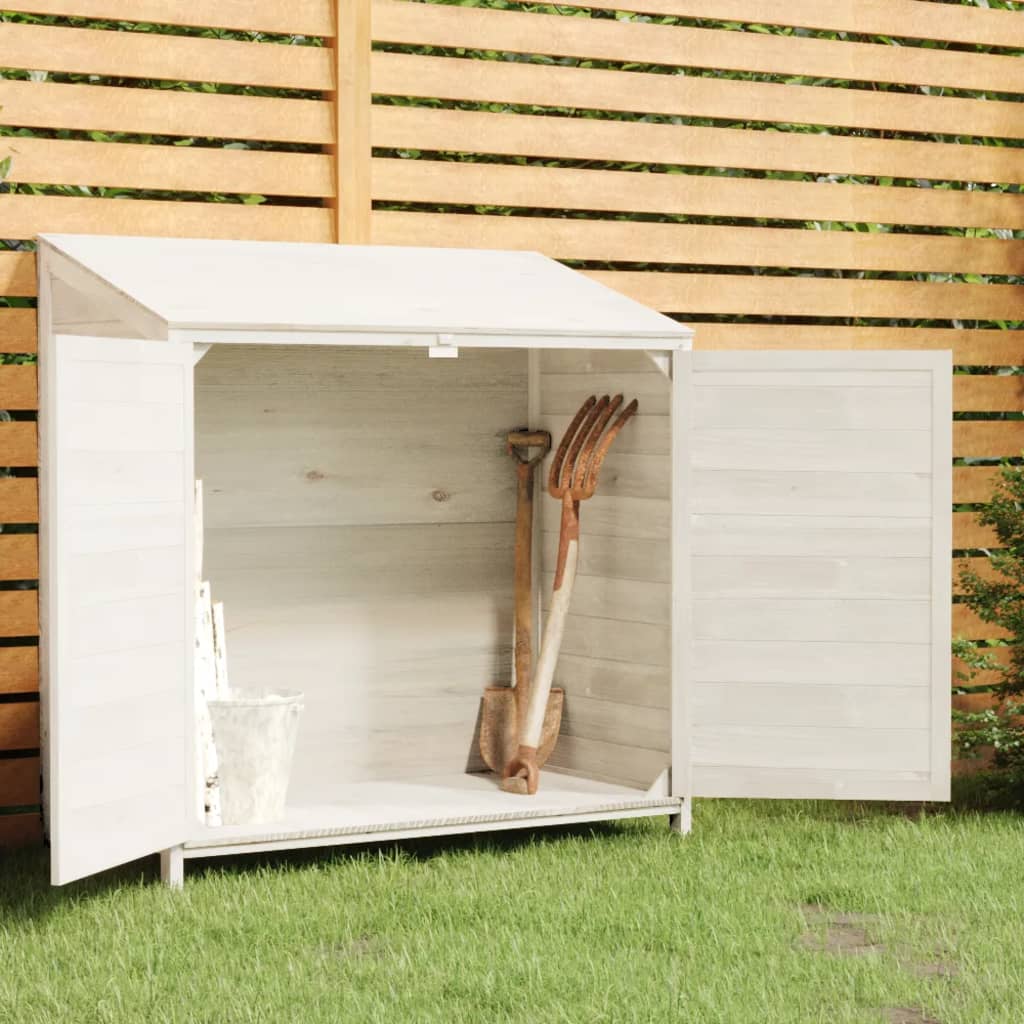 Tuinschuur 102x52x112 cm massief vurenhout wit Tuinhuizen | Creëer jouw Trendy Thuis | Gratis bezorgd & Retour | Trendy.nl