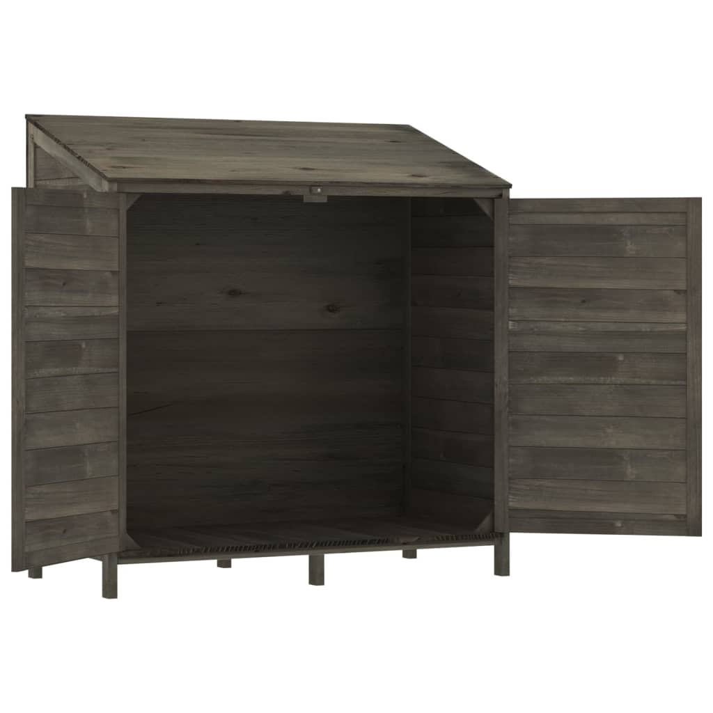 Tuinschuur 102x52x112 cm massief vurenhout antracietkleurig Tuinhuizen | Creëer jouw Trendy Thuis | Gratis bezorgd & Retour | Trendy.nl