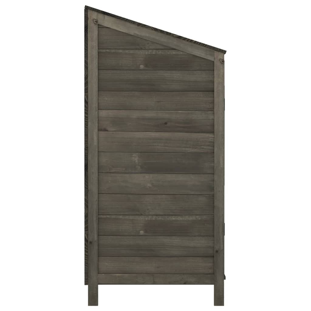 Tuinschuur 102x52x112 cm massief vurenhout antracietkleurig Tuinhuizen | Creëer jouw Trendy Thuis | Gratis bezorgd & Retour | Trendy.nl