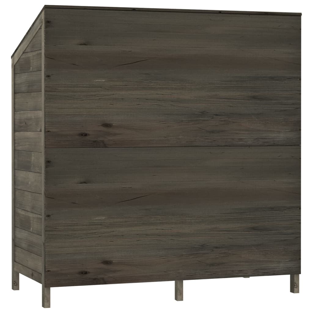 Tuinschuur 102x52x112 cm massief vurenhout antracietkleurig Tuinhuizen | Creëer jouw Trendy Thuis | Gratis bezorgd & Retour | Trendy.nl