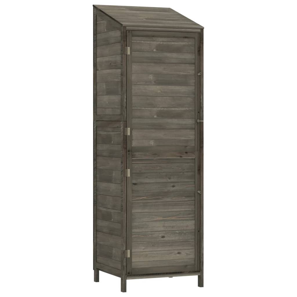 Tuinschuur 55x52x174,5 cm massief vurenhout antracietkleurig Tuinhuizen | Creëer jouw Trendy Thuis | Gratis bezorgd & Retour | Trendy.nl