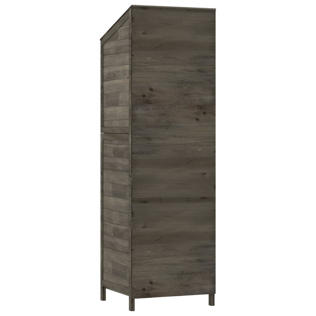 Tuinschuur 55x52x174,5 cm massief vurenhout antracietkleurig Tuinhuizen | Creëer jouw Trendy Thuis | Gratis bezorgd & Retour | Trendy.nl