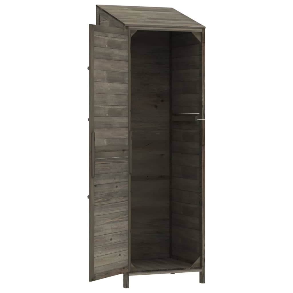 Tuinschuur 55x52x174,5 cm massief vurenhout antracietkleurig Tuinhuizen | Creëer jouw Trendy Thuis | Gratis bezorgd & Retour | Trendy.nl