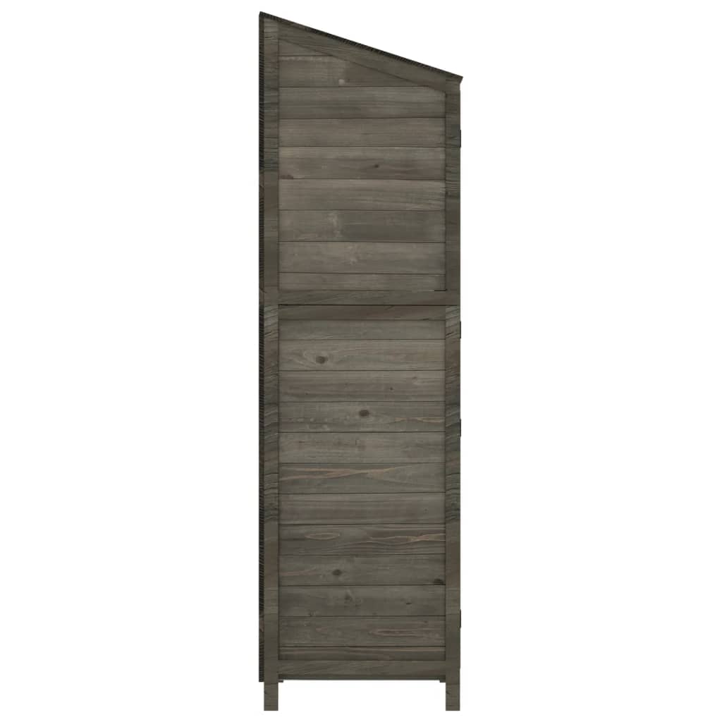 Tuinschuur 102x52x174,5 cm massief vurenhout antracietkleurig Tuinhuizen | Creëer jouw Trendy Thuis | Gratis bezorgd & Retour | Trendy.nl