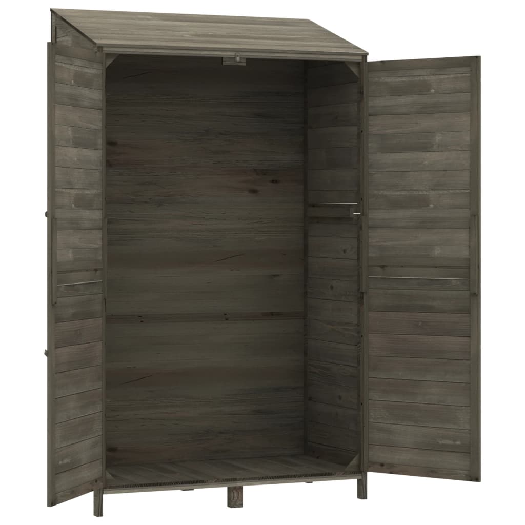 Tuinschuur 102x52x174,5 cm massief vurenhout antracietkleurig Tuinhuizen | Creëer jouw Trendy Thuis | Gratis bezorgd & Retour | Trendy.nl