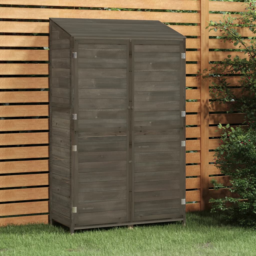 Tuinschuur 102x52x174,5 cm massief vurenhout antracietkleurig Tuinhuizen | Creëer jouw Trendy Thuis | Gratis bezorgd & Retour | Trendy.nl