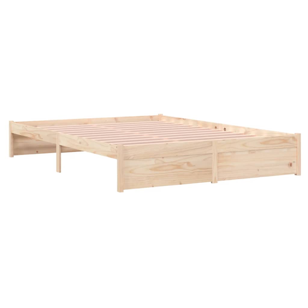 Bedframe zonder matras massief hout 160x200 cm