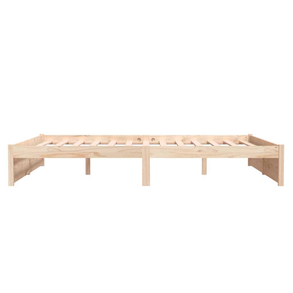 Bedframe zonder matras massief hout 160x200 cm