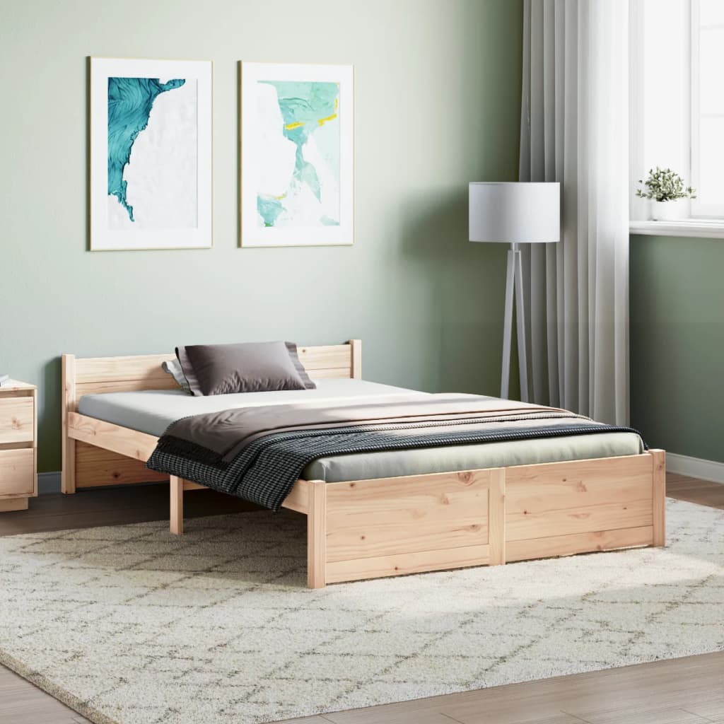 Bedframe massief hout 120x200 cm Bedden & bedframes | Creëer jouw Trendy Thuis | Gratis bezorgd & Retour | Trendy.nl