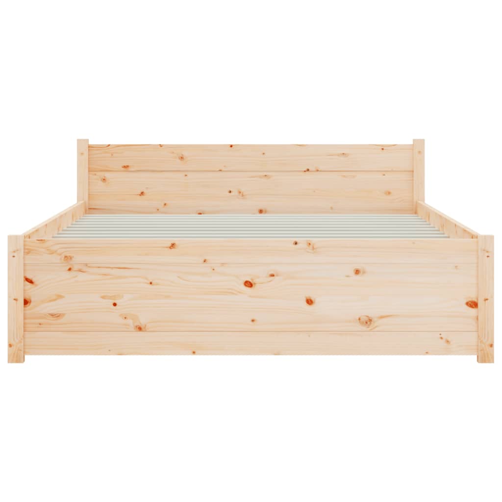 Bedframe massief hout 140x200 cm Bedden & bedframes | Creëer jouw Trendy Thuis | Gratis bezorgd & Retour | Trendy.nl