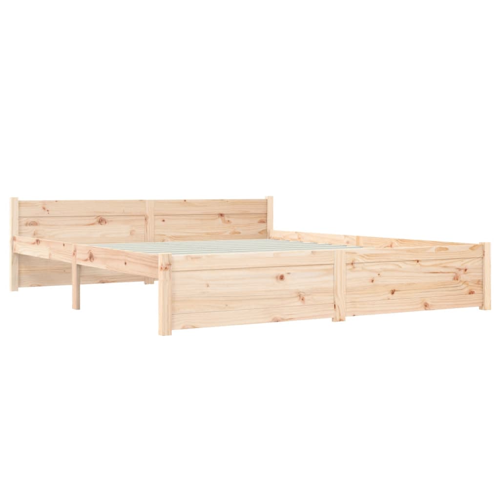 Bedframe massief hout 150x200 cm Bedden & bedframes | Creëer jouw Trendy Thuis | Gratis bezorgd & Retour | Trendy.nl