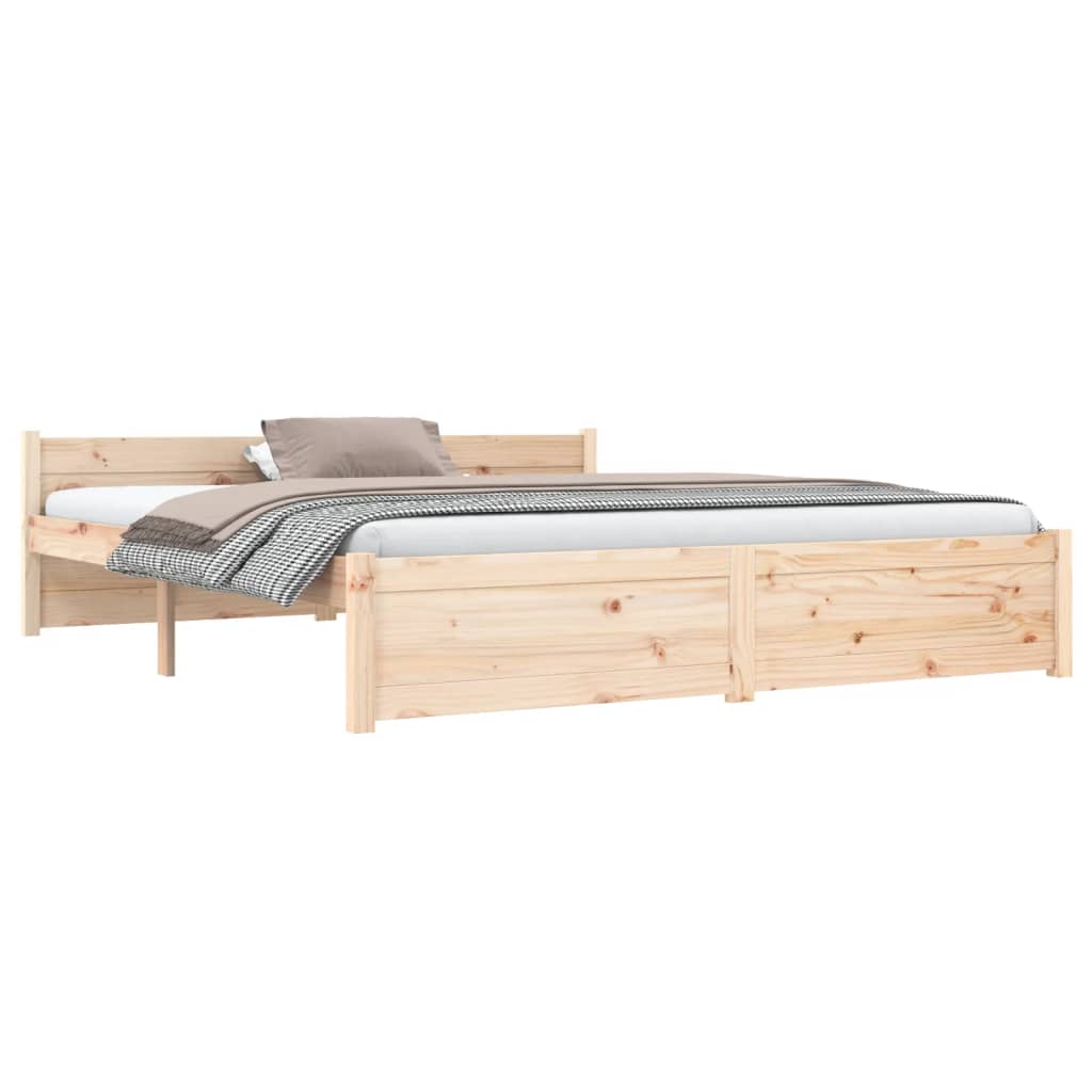 Bedframe massief hout 150x200 cm Bedden & bedframes | Creëer jouw Trendy Thuis | Gratis bezorgd & Retour | Trendy.nl