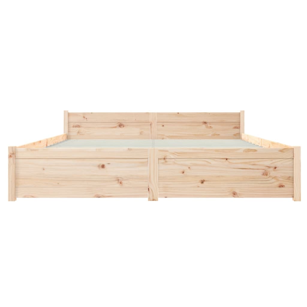 Bedframe massief hout 150x200 cm Bedden & bedframes | Creëer jouw Trendy Thuis | Gratis bezorgd & Retour | Trendy.nl