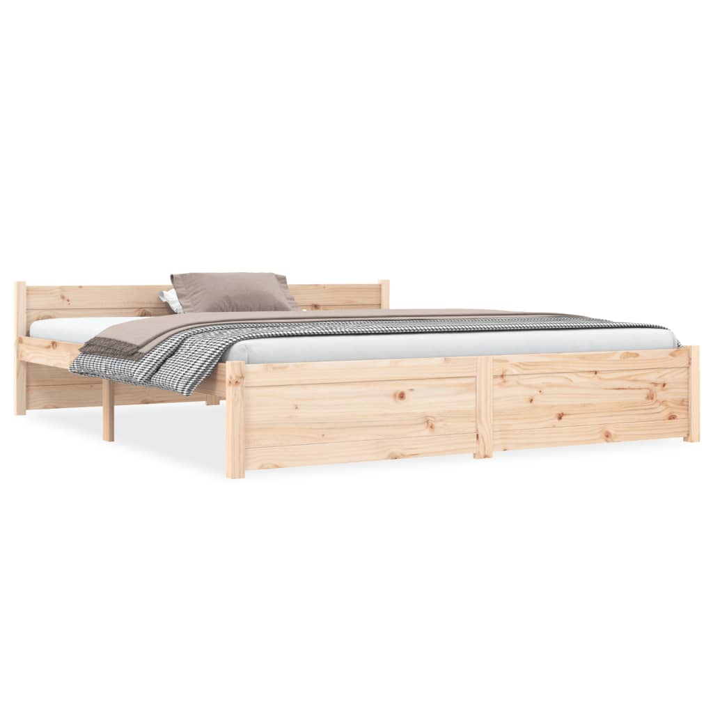 Bedframe massief hout 150x200 cm Bedden & bedframes | Creëer jouw Trendy Thuis | Gratis bezorgd & Retour | Trendy.nl