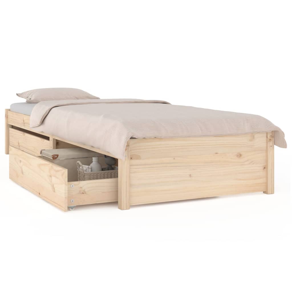 Bedframe met lades 75x190 cm Bedden & bedframes | Creëer jouw Trendy Thuis | Gratis bezorgd & Retour | Trendy.nl