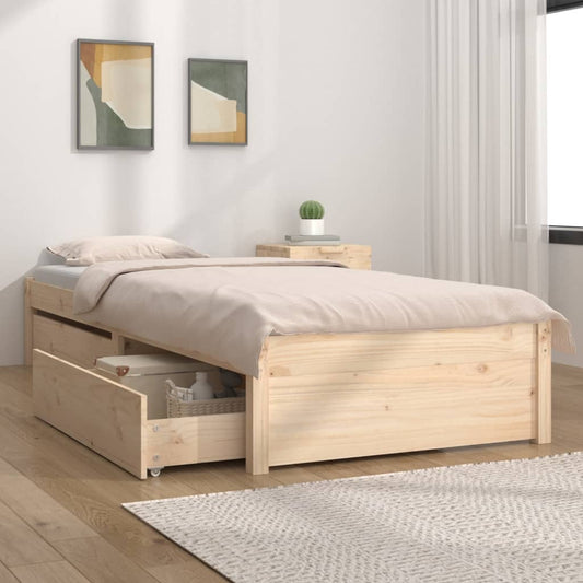 Bedframe met lades 75x190 cm Bedden & bedframes | Creëer jouw Trendy Thuis | Gratis bezorgd & Retour | Trendy.nl