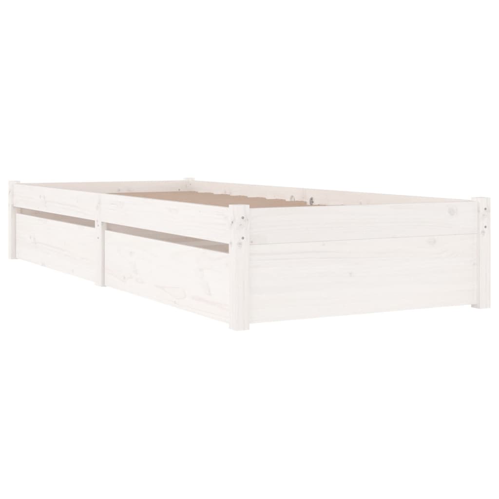 Bedframe met lades wit 75x190 cm Bedden & bedframes | Creëer jouw Trendy Thuis | Gratis bezorgd & Retour | Trendy.nl