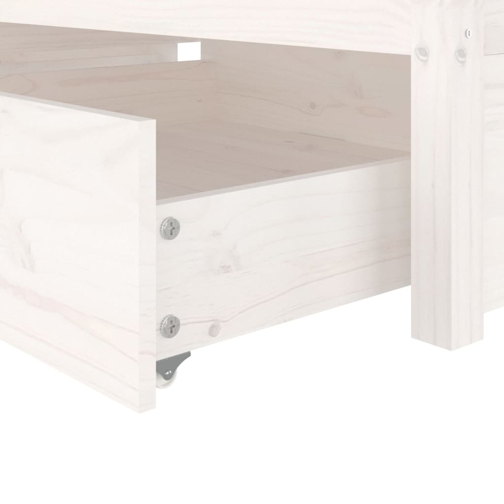 Bedframe met lades wit 75x190 cm Bedden & bedframes | Creëer jouw Trendy Thuis | Gratis bezorgd & Retour | Trendy.nl